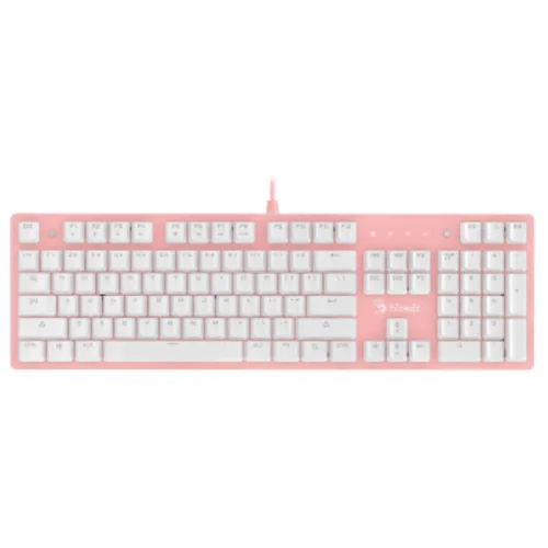 Клавиатура A4Tech Bloody B800 Dual Color механическая розовый/белый USB for gamer LED